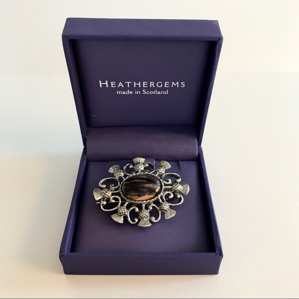 Scottish Heathergems Brooch